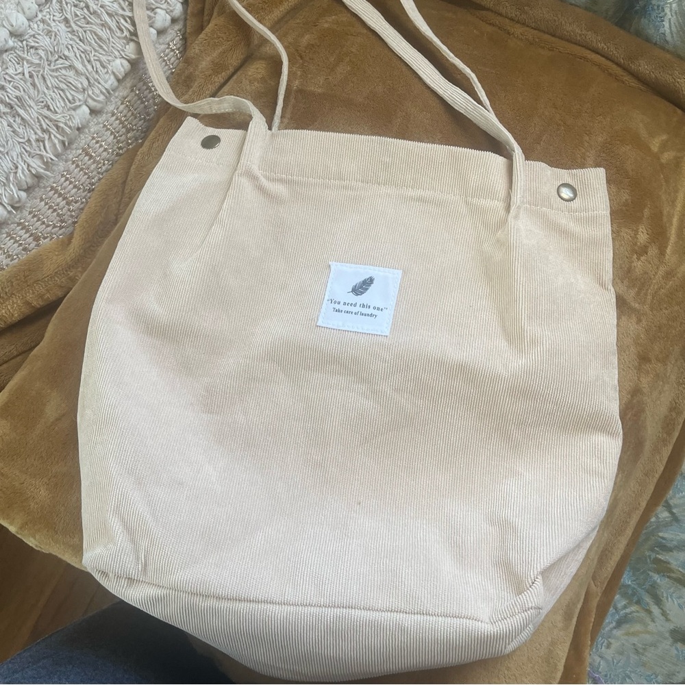 Korean Corduroy Tote Bag